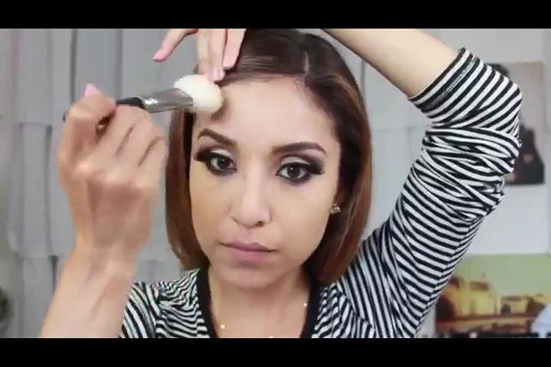 Glam Smokey Brown Eyes- Full Face Makeup