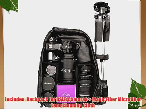 Backpack for DSLR Cameras and Accessories (Canon Nikon Sony Pentax) MagicFiber Microfiber