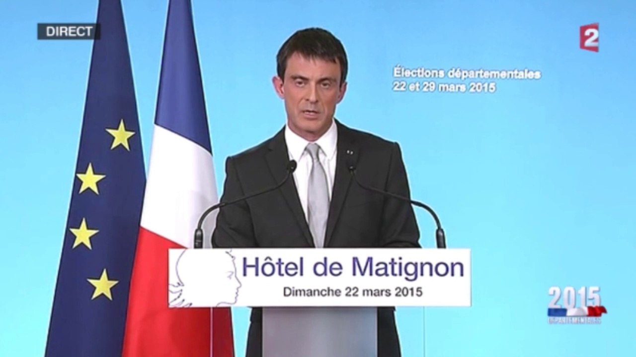 Manuel Valls : "L'extrême droite n'est pas la première formation politique de France"