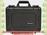Condition 1 100801 Watertight Black Medium Case with Foam Water Proof Dust Proof Dry Box (Black
