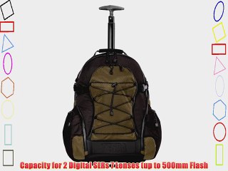 Tenba 632-331 Shootout Large Backpack with Wheels (Olive/Black)