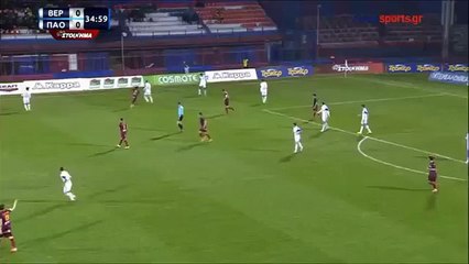 Veria 1 vs 0 Panathinaikos ~ Greece League ~ 22.03.2015 ~ All Goals & Highlights