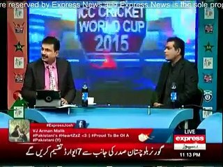 Josh Jaga de - 22nd March 2015 With Mirza Iqbal Baig