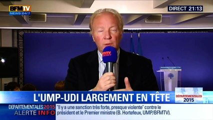 Départementales : "Nous n'apporterons pas nos suffrages à la majorité socialiste", B. Hortefeux