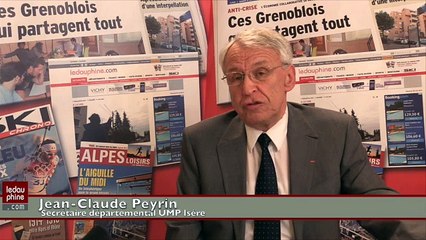 Jean-Claude Peyrin, candidat UMP sortant du canton de Meylan, en tête