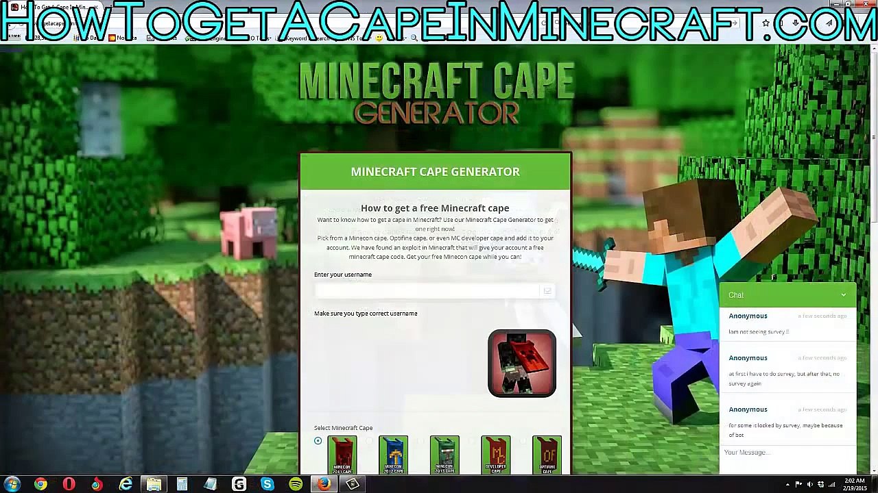 How To Get A Cape In Minecraft Free (Minecon, Optifine, MC ...