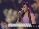 Morissette Amon sings 'I Will Always Love You' on Kris TV