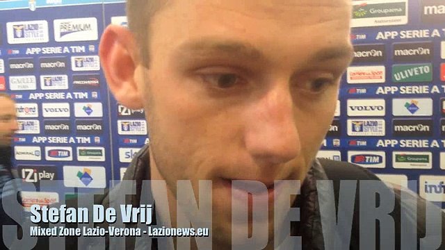 De Vrij in zona mista dopo Lazio-Verona (22032015)