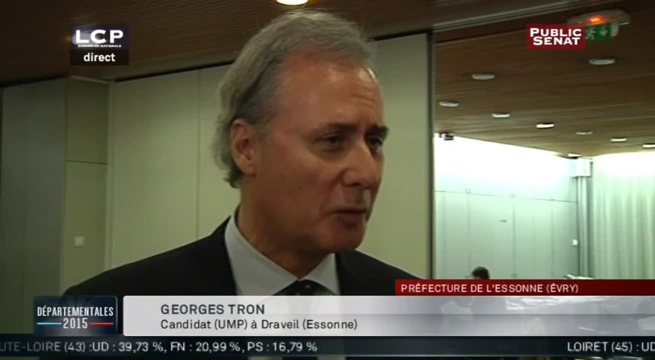 Georges Tron, candidat UMP à  Draveil (Essonne)