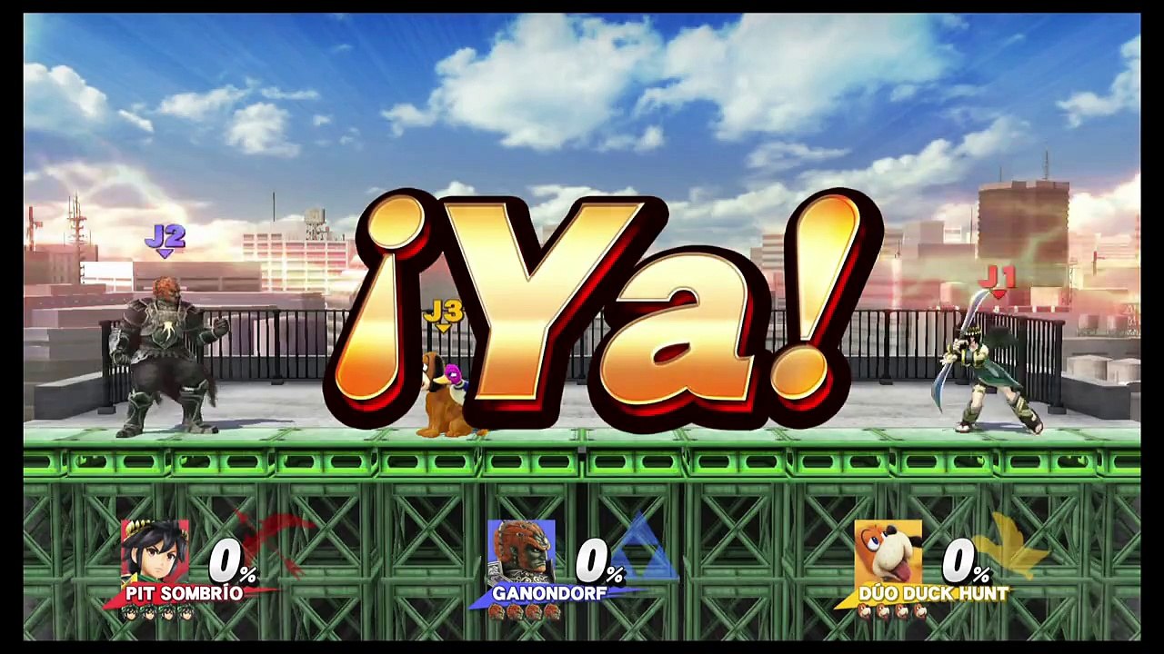 Super Smash Bros: Ganondorf, Pit oscuro y Duck Hunt.