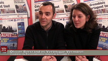 Olivier Bertrand et Véronique Vermorel (Rassemblement citoyen - Grenoble 3) : "La non-campagne du premier tour"
