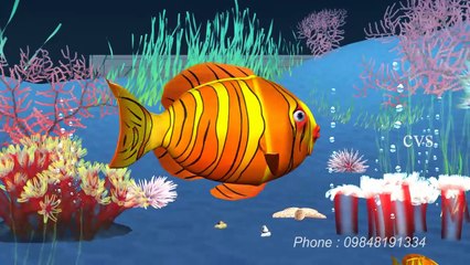 Machli jal ki rani hai - Fish 3D Animation Hindi Nursery rhymes for children ( Hindi Poem )