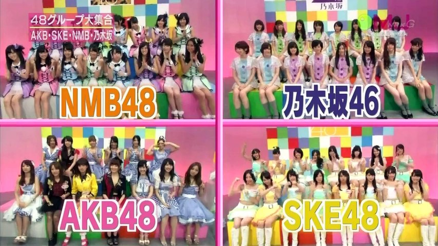 120819 MUSIC JAPAN AKB48 SKE48 NMB48 Nogizaka46 - video