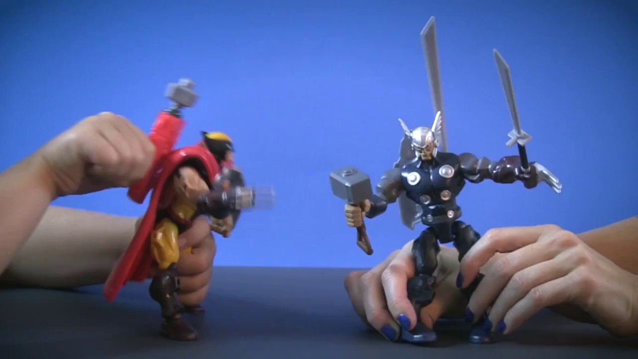 Marvel Mashers Wolverine vs Thor