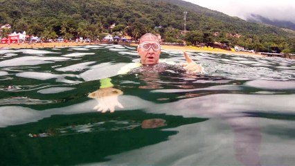 Maratona Aquática, Prova Triátlon, 2 km, Ilha Bela, SP, Brasil, Tri atleta, Fernando Cembranelli, Marcelo Ambrogi, 22 de março de 2015, Praia Grande, Ilha Bela, Circuito Marítimo, (9)