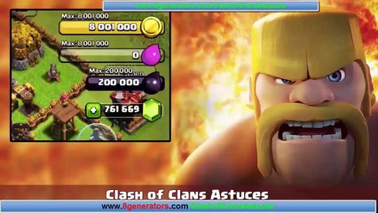 Clash of Clans : astuces et triche pour augmenter sa réserve d'or et de gemmes illimité sur et maximum  Elixir