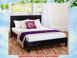 Price Buster Black Faux Leather Double Bed Bundle Deal