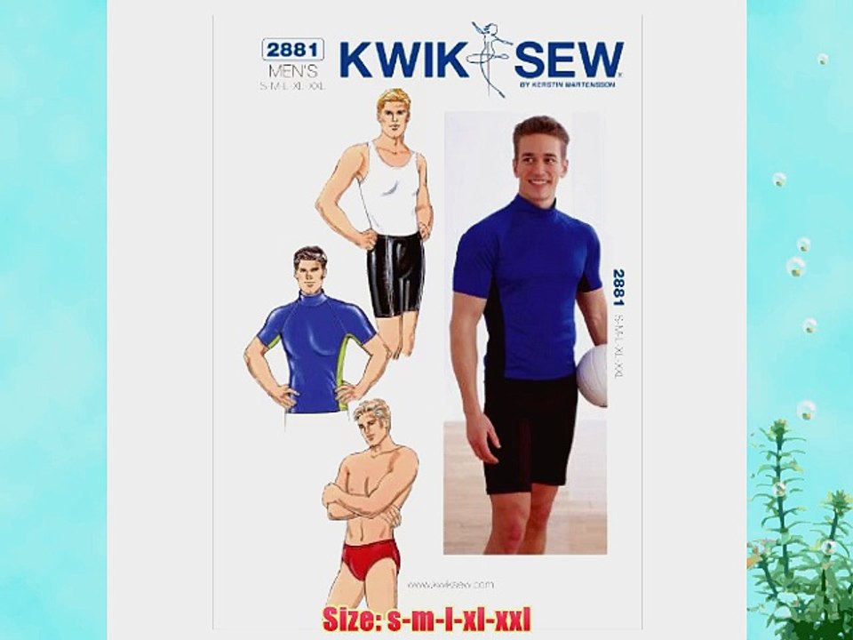 KWIK - SEW PATTERNS K2881 Size Small - Medium - Large - Extra-Large - XXL Shirt Shorts and