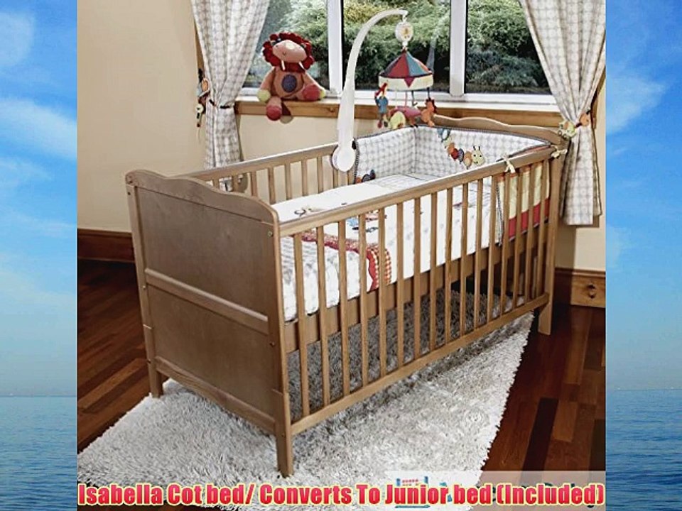 POPPY'S PLAYGROUND NEW BABY COUNTRY PINE COT BED NURSERY FURNITURE - ISABELLA COTBED/JUNIOR