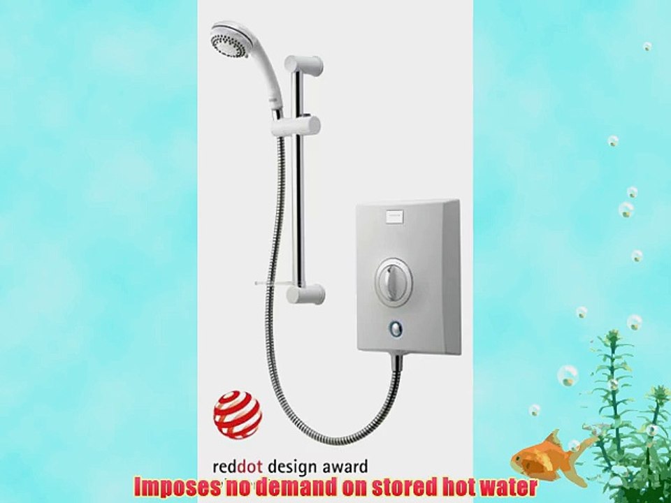 Aqualisa Quartz White/Chrome Electric Shower - 8.5kW