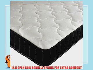4FT6 DOUBLE MEMORY FOAM MATTRESS 10 25CM WITH BLACK BORDER