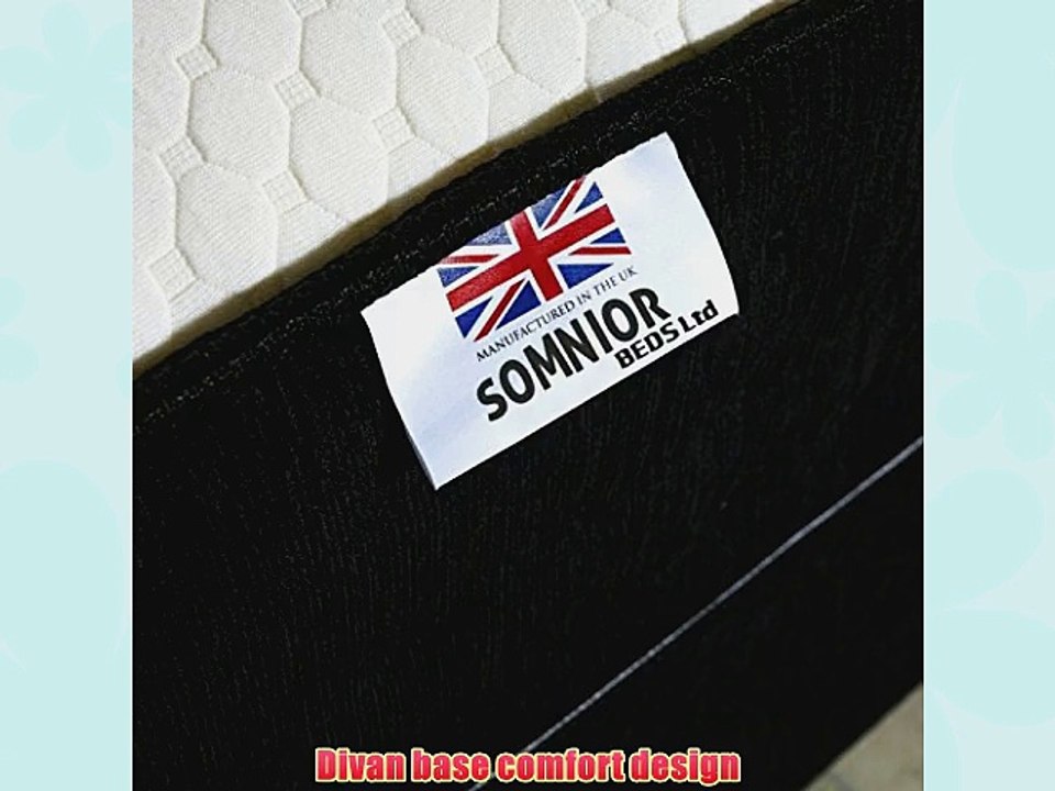 Backcare support divan bed with 2 drawers and memory mattress (Double)