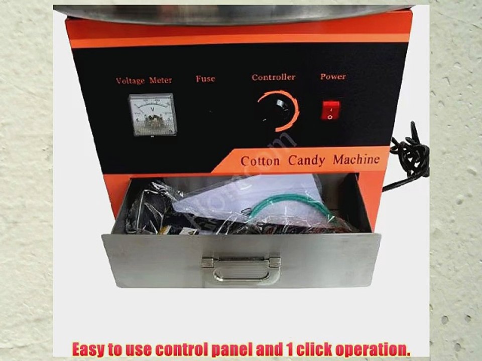 Cotton Candy Floss Machine Maker - Heavy Duty Industrial Use - Orange