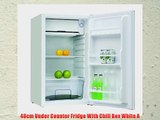 48cm Under Counter Fridge With Chill Box White A