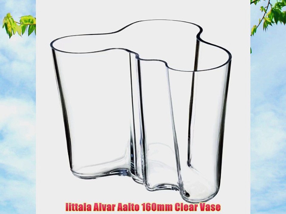 Iittala Alvar Aalto 160mm Clear Vase