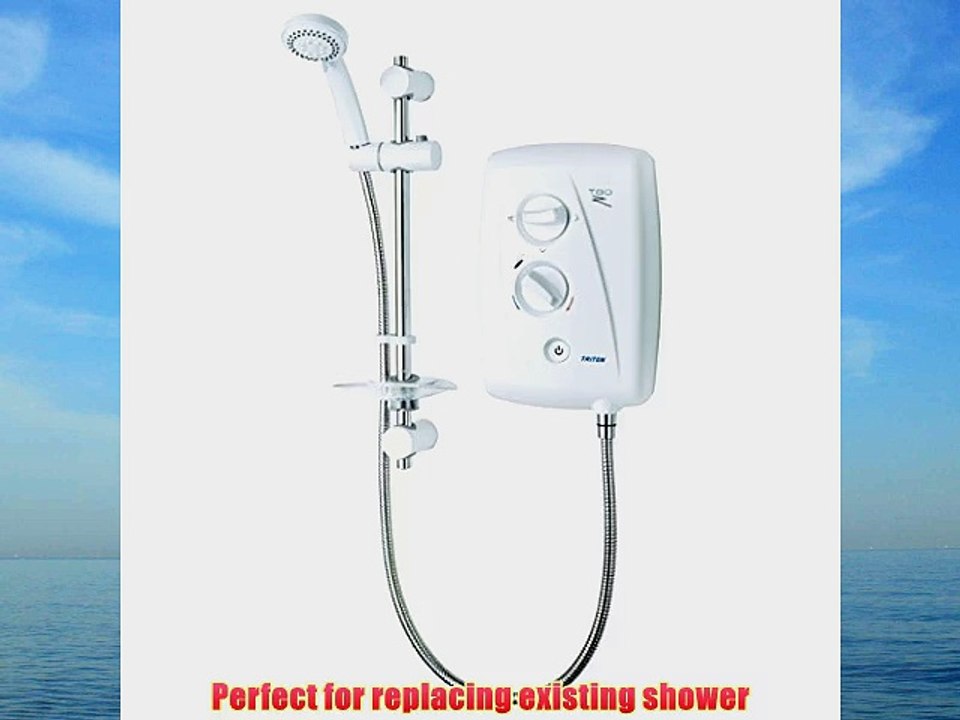 Triton T80Z Fast-Fit 7.5Kw Electric Shower - White and Chrome