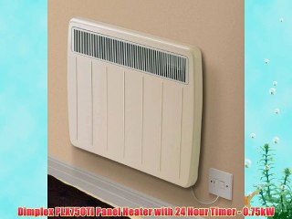 Dimplex PLX750TI Panel Heater with 24 Hour Timer - 0.75kW