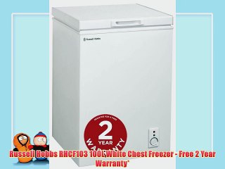 Russell Hobbs RHCF103 100L White Chest Freezer - Free 2 Year Warranty*