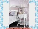 Juliette Shabby Chic Antique White 1 Drawer Bedside Table