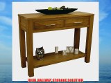 OAKLAND - CHUNKY OAK HALL TABLE / 2 DRAWER CONSOLE TELEPHONE SIDE LAMP UNIT