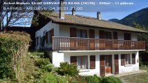 A vendre - maison/villa - SAINT GERVAIS LES BAINS (74170) - 11 pièces - 220m²
