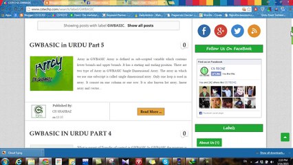 GW Basic in Urdu for 10 Class part 3