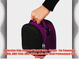 Protective Slim Compact Travel Case - Purple - For Panasonic LUMIX DMC-FZ40 DMC-FZ100 DMC-GF2