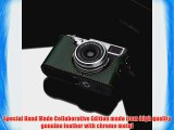 Gariz JnK CO-X100G Genuine Leather Hand Made Half Case for Fujifilm X100 / X100S - Green