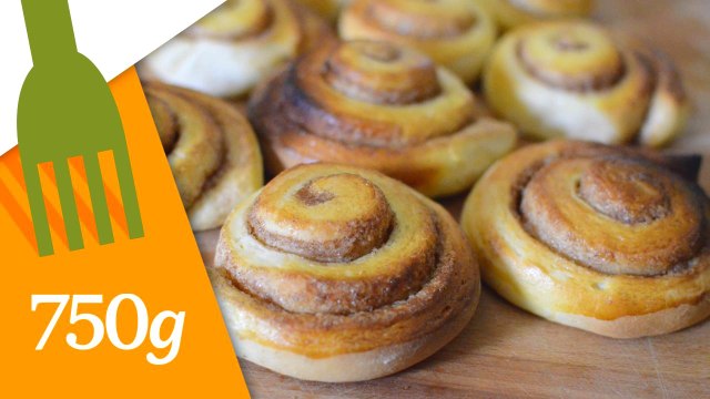 Recette de Cinnamon rolls ou Roulés à la cannelle - 750 Grammes