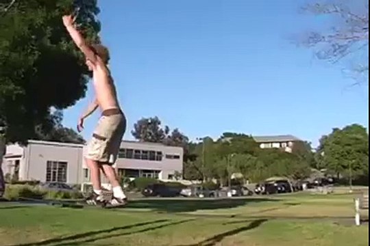 Impressive Backflip On A Slackline
