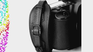 Herringbone Heritage Leather Camera Hand Grip Type 1 Hand Strap for DSLR with Multi Plate Black