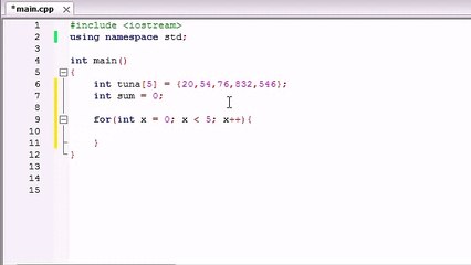 Buckys C++ Programming Tutorials - 34 - Using Arrays in Calculations