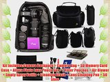 Professional Protection Kit for DSLR Cameras (Canon Nikon Sony Pentax) - Includes: Backpack