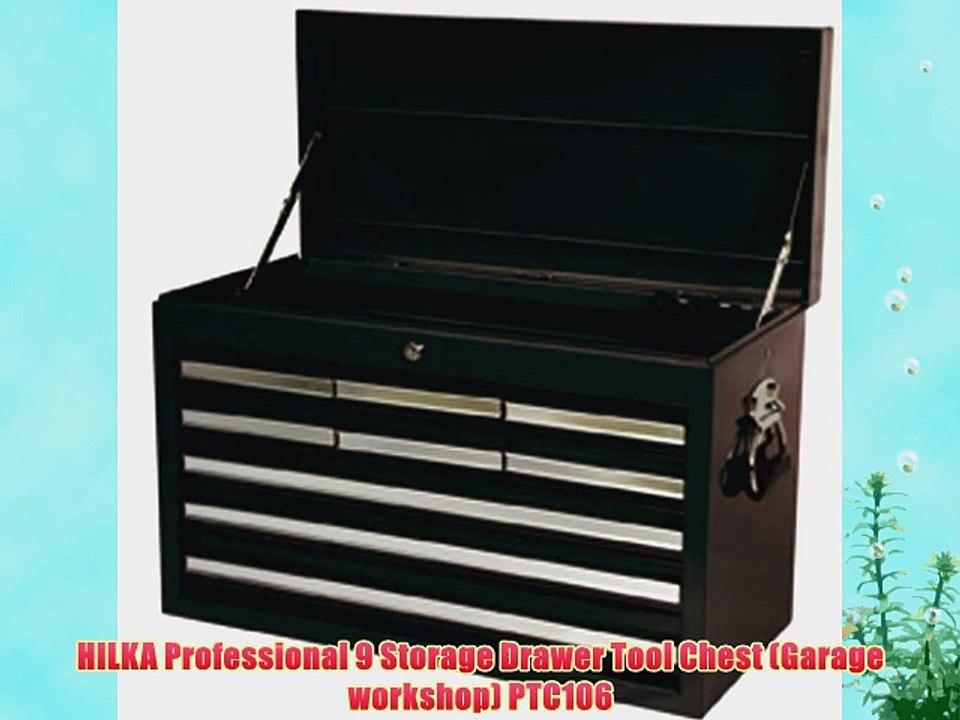 Hilka Professional 9 Storage Drawer Tool Chest Garage Workshop