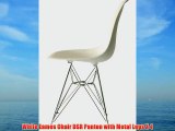 White Eames Chair DSR Panton with Metal Legs X 4