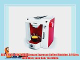 AEG A Modo Mio Favola Lavazza Espresso Coffee Machine 0.9 Litre 1300 Watt Love Red/ Ice White