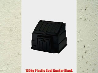 150kg Plastic Coal Bunker Black