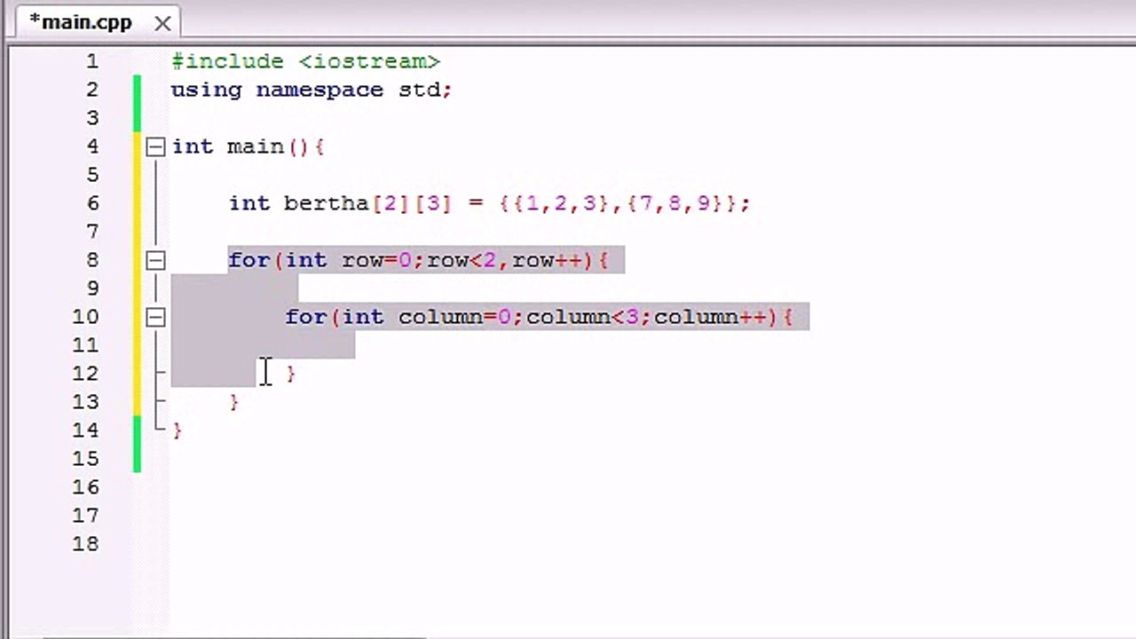 Buckys C++ Programming Tutorials - 37 - How to Print Out Multidimensional Arrays