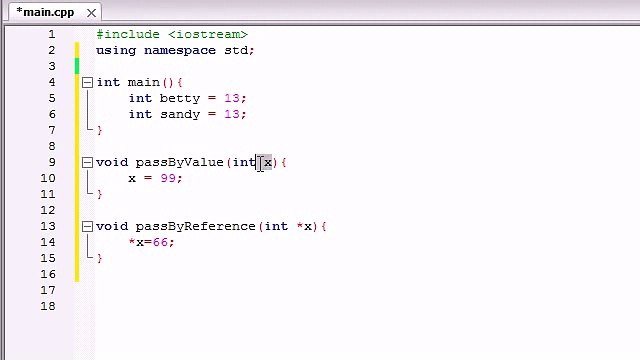 Buckys C++ Programming Tutorials - 39 - Pass by Reference with Pointers
