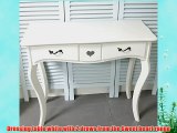 Dressing table white with 2 draws from the Sweet heart range